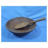 Antique Munising Butter Bowl&Paddle