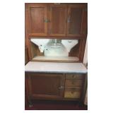 Antique Hoosier Cabinet w/Spice Jars-Very Nice
