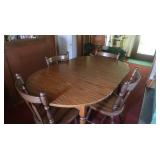 Kitchen/Dining Table w/4 Chairs-60x36x30"H