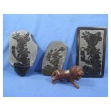 Decorative Slate Plate Pieces&Hand Carved Wooden