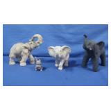 Ceramic,Porcelain&Marble Elephant Figures-Lefton