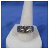 14K Diamond Wedding Set approx 1/4CT dia. 4.4gr