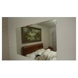 Beveled Glass Mirror(48x30")&Print 55x31"