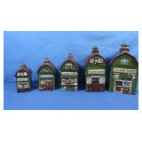 Ceramic Farmhouse Themed Canister Set&Cookie Jar