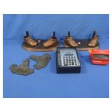 Copper Shoe Bookends,Vintage Viewmaster&Metal