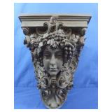 Plaster Wall Sconce Shelf Approx 12x16x10.5"