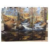 3 Panel Landscape Painting-Aspen Triptych