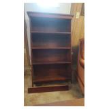 Solid Wood Book Shelf-30x10x52"