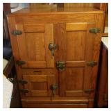 Antique Oak Ice Chest-Very Nice32x18x45"H