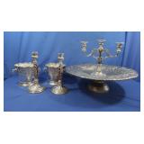 Pedestal Cake Holder(India),Silverplate Godinger
