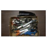 Variety of scissors & desk stapler