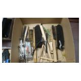 Hand held brushes, wire brushes, flux brushes, &