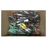 Variety of pliers, needlenose, wire cutters, &