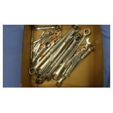 Double close-ended & combination wrenches,