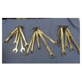 Double close-ended & combination wrenches,