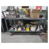 Rolling metal cart 62x30x41' *No Contents*