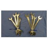 Craftsman double open-ended wrenches, various