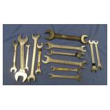 Double open-ended wrenches,varous sizes, some