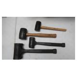 4 Mallet hammers -2 'Dead blow'