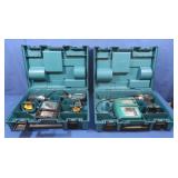 2 Makita 18v drills,impact driven & chargers(no