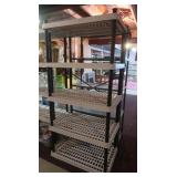 Plastic Shelf Unit 35.25x23x71'H