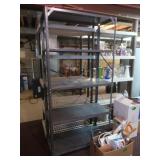 Metal Shelf Unit 36.5x17.5x73.5'H-No Contents