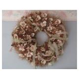 Decorative Faux Floral&Twig Wreath approx 32x34'