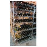Metal Wine Rack Shelf Unit 35.5x13.75x64'H