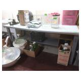 Metal Frame,Wood Top Table 72x36'