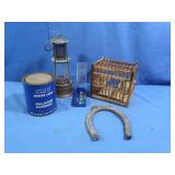 Brass Miner's Safety Lamp,Miner's Lamp Calcium