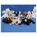Ass't of TY Beanie Babies-approx 10