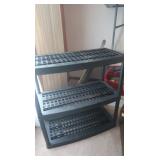 Plastic Shelving Unit-35.5x17x37'H