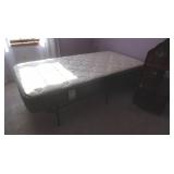 Metal Single Bed Frame 76x40' w/Inofia Mattress