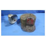 Antique Soft-Cap Miner's Hat&Vintage Brass