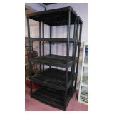 2 Plastic Shelving Units-36x17x72'H