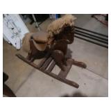 Wooden Rocking Horse 35.25x12x29'H