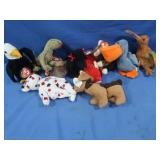 Ass't of TY Beanie Babies-approx 10
