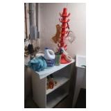 Wooden Shelf Unit 32x16x31.5'H w/contents