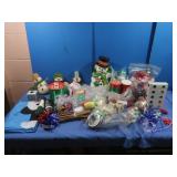 Lg Lot Christmas Wrapping Items,Christmas