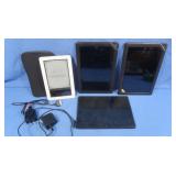 2 Barnes&Noble Nook HD&Tablets-1 powers on,Amazon