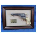 Framed Wall Hanging of John Wayne's .45 Single