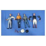 Vintage Hartland Plastics Western Action Figures