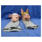 Vintage Shari Lewis Hand Puppets-'Lamb