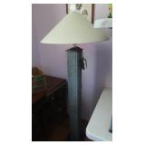 Vintage Stucco Pillar Base Floor Lamp,60'H