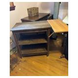 Wheeled Stand w/Fold Up Shelf 40x26.5x30'H