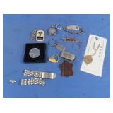 1965 Kennedy Half Dollar Key Ring,Key Chians,Med.