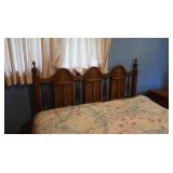 Wooden Bed Headboard 60.5x47'H&Bed Frame,approx