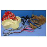 Dog Feed Dish,Leashes,sm.Halters&more