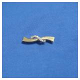 14K Pin w/Diamonds-1.5gr.