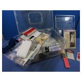 Sewing Kit w/MIsc Sewing Items 13x9x8'